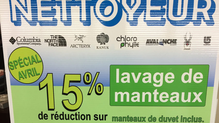 Nettoyeur – Promo avril