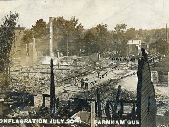 Incendie majeur rue du Dépôt le 30 juillet 1911.