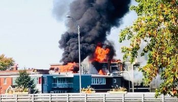Incendie majeur au centre-ville de Farnham le 21 septembre 2020