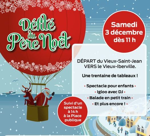 Défilé du Père Noël à St-Jean-sur-Richelieu
