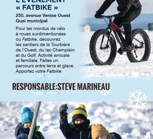 Événement Fat Bike et famille en neige