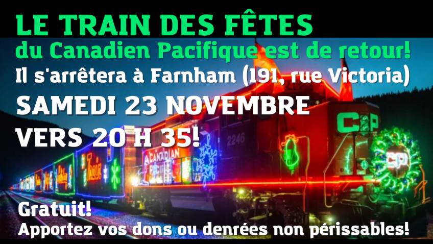 Train de Noël à Farnham